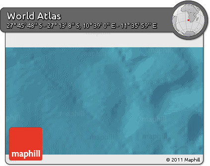 Satellite 3D Map of the Area around 27° 29' 28" S, 11° 7' 30" E