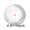 Outline Map of the Area around 27° 29' 28" S, 122° 19' 29" W, rectangular outline