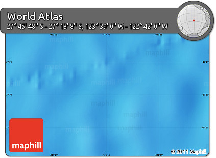 Physical Map of the Area around 27° 29' 28" S, 123° 10' 30" W