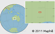 Savanna Style Location Map of the area around 27° 29' 28" S, 126° 43' 29" E