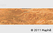 Satellite Panoramic Map of the area around 27° 29' 28" S, 126° 43' 29" E