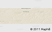 Shaded Relief Panoramic Map of the area around 27° 29' 28" S, 126° 43' 29" E