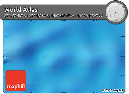 Physical Map of the Area around 27° 29' 28" S, 140° 10' 30" W