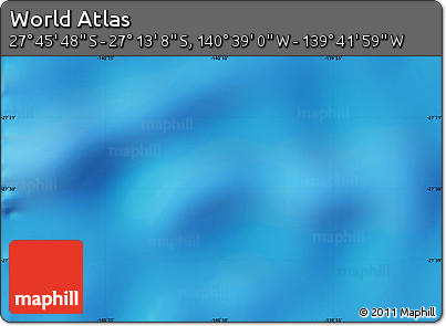 Physical Map of the Area around 27° 29' 28" S, 140° 10' 30" W