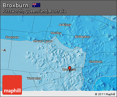 Political 3D Map of Broxburn