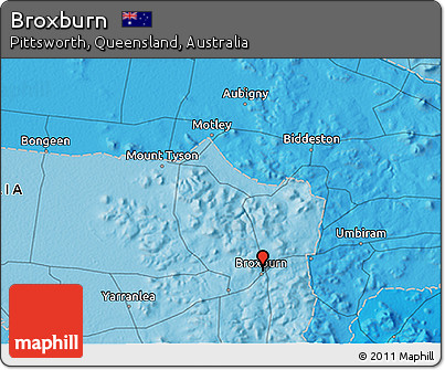 Political 3D Map of Broxburn