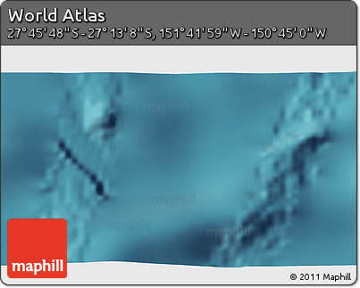 Satellite 3D Map of the Area around 27° 29' 28" S, 151° 13' 29" W
