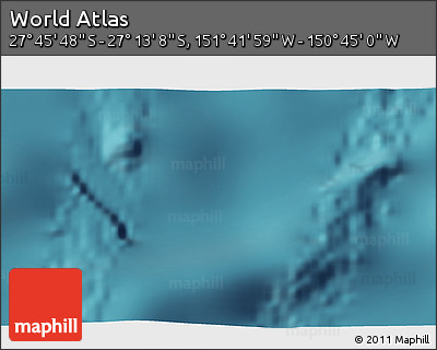 Satellite 3D Map of the Area around 27° 29' 28" S, 151° 13' 29" W