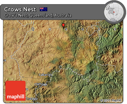 Satellite Map of Crows Nest