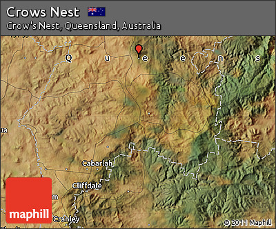 Satellite Map of Crows Nest