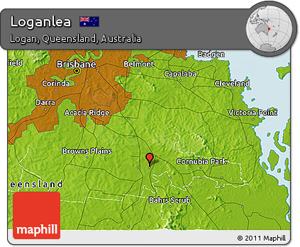 Physical 3D Map of Loganlea
