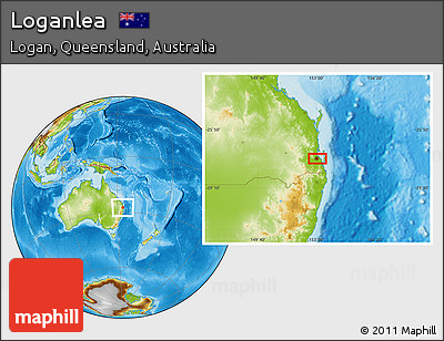 Physical Location Map of Loganlea
