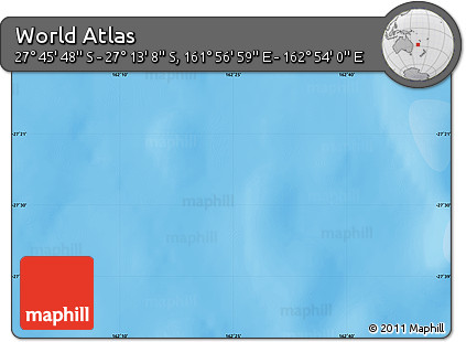 Political Map of the Area around 27° 29' 28" S, 162° 25' 30" E