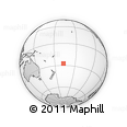 Outline Map of the Area around 27° 29' 28" S, 167° 22' 30" W, rectangular outline