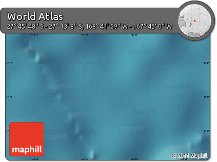 Satellite Map of the Area around 27° 29' 28" S, 168° 13' 29" W