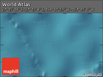 Satellite Map of the Area around 27° 29' 28" S, 168° 13' 29" W