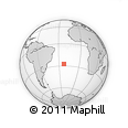 Outline Map of the Area around 27° 29' 28" S, 22° 52' 30" W, rectangular outline