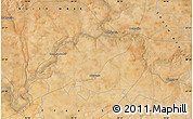 Satellite Map of the area around 27° 29' 28" S, 26° 25' 29" E