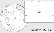 Blank Location Map of the area around 27° 29' 28" S, 26° 16' 29" W