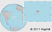 Gray Location Map of the area around 27° 29' 28" S, 26° 16' 29" W