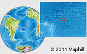 Physical Location Map of the area around 27° 29' 28" S, 26° 16' 29" W
