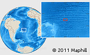 Shaded Relief Location Map of the area around 27° 29' 28" S, 26° 16' 29" W