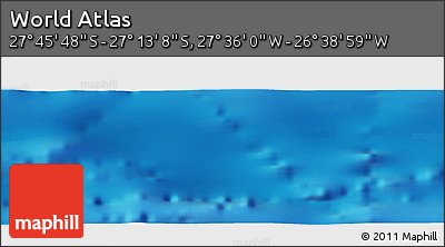 Physical Panoramic Map of the Area around 27° 29' 28" S, 27° 7' 30" W