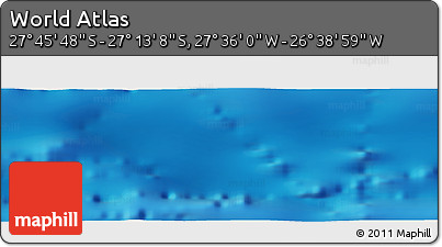 Physical Panoramic Map of the Area around 27° 29' 28" S, 27° 7' 30" W