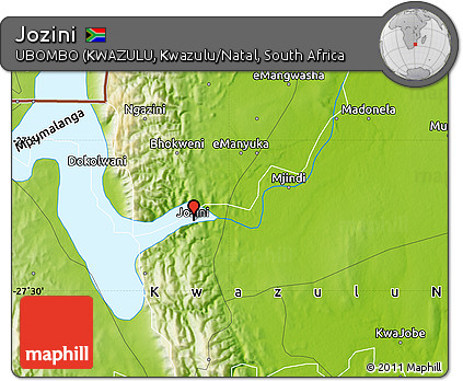 Physical Map of Jozini