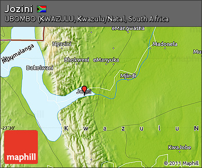 Physical Map of Jozini