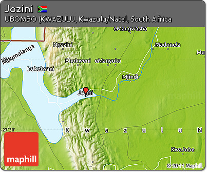 Physical Map of Jozini