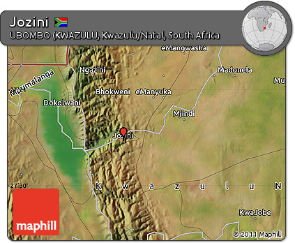 Satellite Map of Jozini
