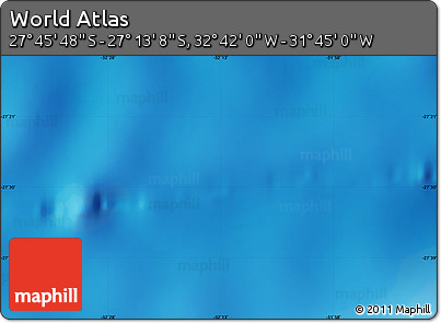 Physical Map of the Area around 27° 29' 28" S, 32° 13' 30" W