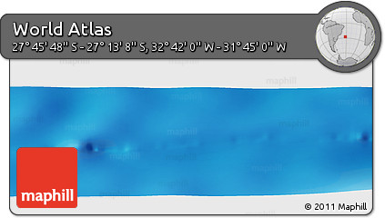 Physical Panoramic Map of the Area around 27° 29' 28" S, 32° 13' 30" W