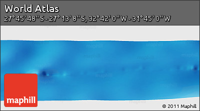 Physical Panoramic Map of the Area around 27° 29' 28" S, 32° 13' 30" W
