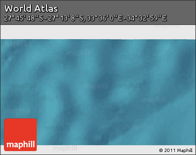 Satellite 3D Map of the Area around 27° 29' 28" S, 34° 4' 30" E