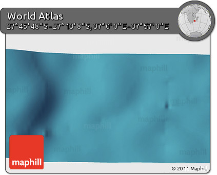 Satellite 3D Map of the Area around 27° 29' 28" S, 37° 28' 30" E