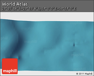 Satellite 3D Map of the Area around 27° 29' 28" S, 37° 28' 30" E