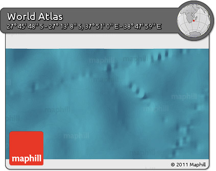 Satellite 3D Map of the Area around 27° 29' 28" S, 38° 19' 30" E