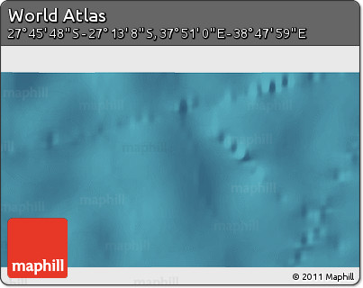 Satellite 3D Map of the Area around 27° 29' 28" S, 38° 19' 30" E