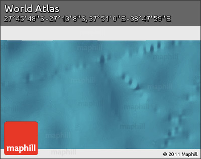 Satellite 3D Map of the Area around 27° 29' 28" S, 38° 19' 30" E