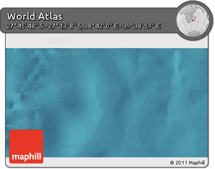 Satellite 3D Map of the Area around 27° 29' 28" S, 39° 10' 29" E
