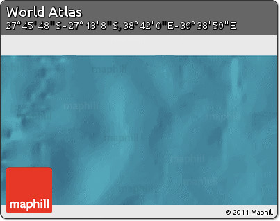 Satellite 3D Map of the Area around 27° 29' 28" S, 39° 10' 29" E