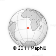 Outline Map of the Area around 27° 29' 28" S, 3° 28' 30" E, rectangular outline