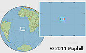 Savanna Style Location Map of the area around 27° 29' 28" S, 3° 19' 30" W