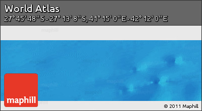Physical Panoramic Map of the Area around 27° 29' 28" S, 41° 43' 30" E