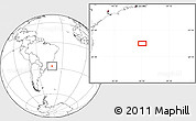Blank Location Map of the area around 27° 29' 28" S, 42° 25' 29" W