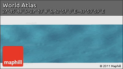Satellite Panoramic Map of the Area around 27° 29' 28" S, 43° 25' 29" E