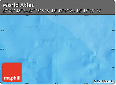 Political Map of the Area around 27° 29' 28" S, 43° 16' 29" W