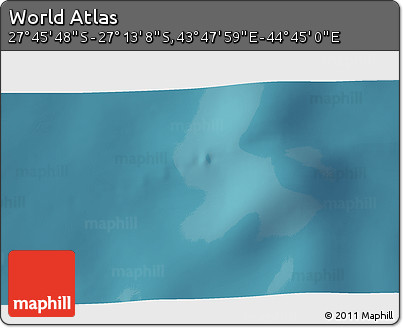 Satellite 3D Map of the Area around 27° 29' 28" S, 44° 16' 29" E